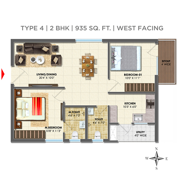 2 BHK residential flats for sale in Balanagar Hyderabad